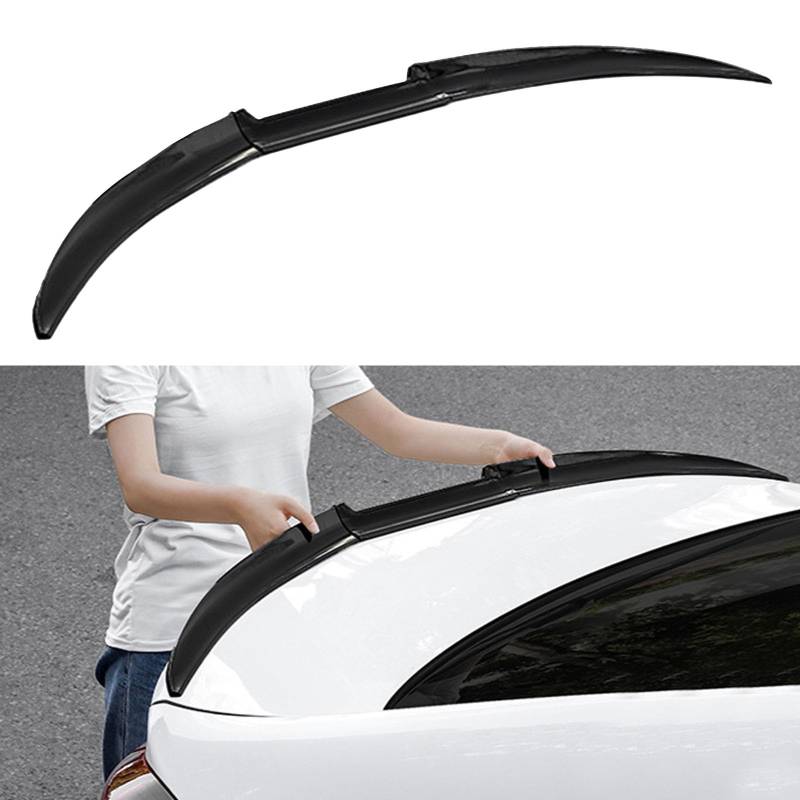 Kompatibel mit Volvo S60 MK2 2011 2012 2013 2014 2015 2016 2017+ Heckklappenspoiler Heckspoiler Auto Spoiler Heckspoiler Heckspoiler Auto Spoiler Heckspoiler Autozubehör Schwarz Glänzend Normal von ITETONE
