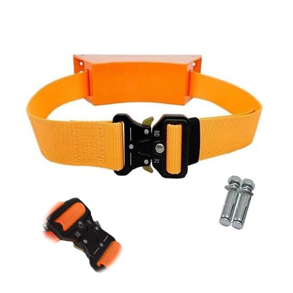 Einstellbarer Sauerstoffflaschenhalter for 8–40 l-Gasflaschen | Wandmontiertes Stickstoff- und Propanflaschengestell mit Kette ， zur sicheren Aufbewahrung(1pc) von ITITI