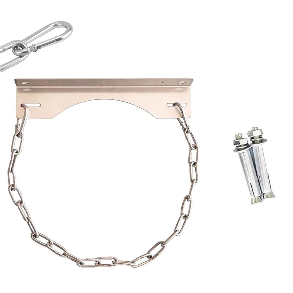 Robustes, wandmontiertes Gasflaschengestell – verstellbare Ketten zur sicheren Lagerung von Propan-, Stickstoff- und Sauerstoffflaschen bis zu 40 l(2pcs) von ITITI