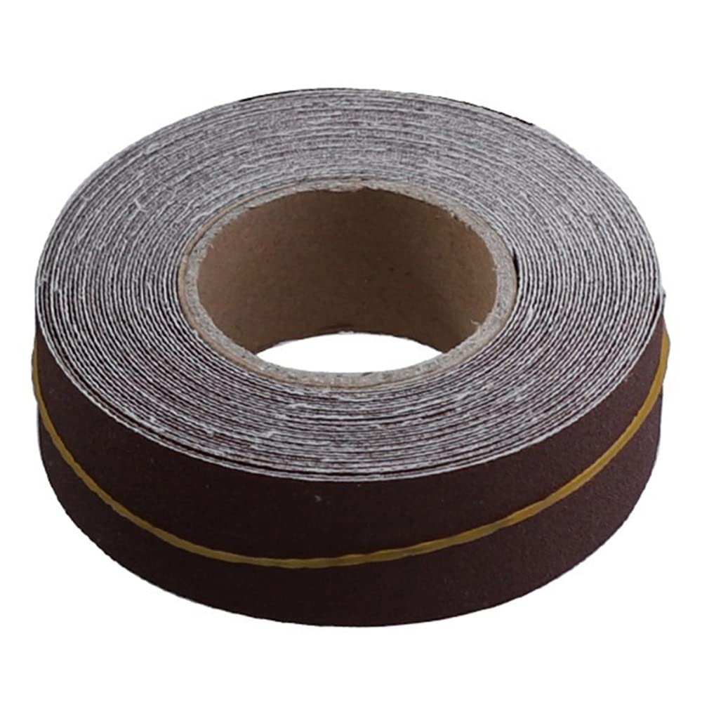 Schmirgelleinenrolle, 25 mm x 6 m – vielseitiges Schleifpapier mit Körnung 150–600 for Polieren von Metall und Holz, langlebige Nylonrückseite(400grit) von ITITI