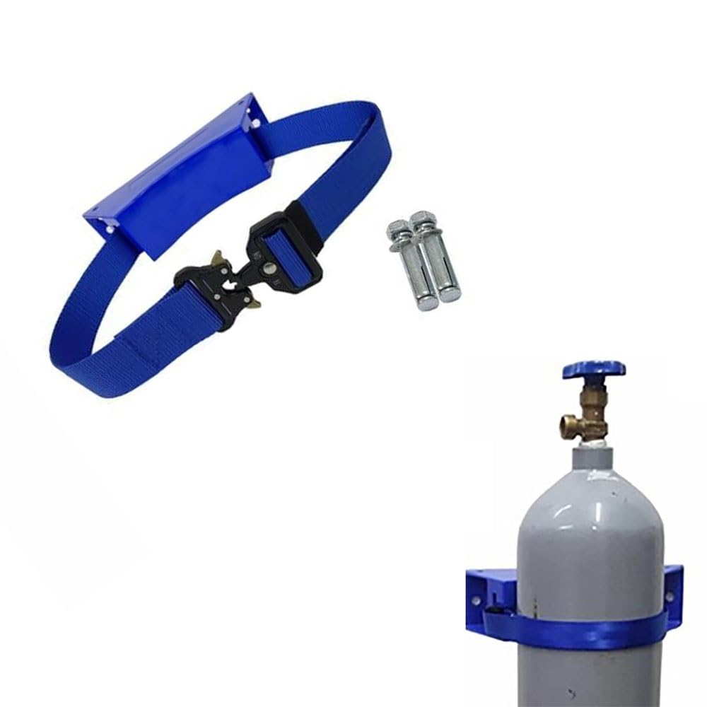Verstellbarer Gasflaschenhalter zur Wandmontage for Stickstoff- und Propangasflaschen – langlebiges ABS mit Kette und Schnalle(1pc) von ITITI