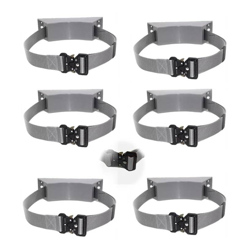 Verstellbarer Sauerstoffflaschenhalter zur Wandmontage mit Gürtel for Propan-, Stickstoff- und Tauchflaschen, platzsparend, einfacher Zugriff(6pcs) von ITITI