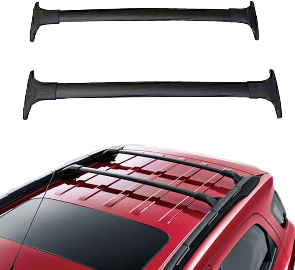 Dachträger-Querstangen Passend für Ford Ecosport 2013-2020 Aluminium Autodach Gepäckträger Halterung,Black-1 von ITONC