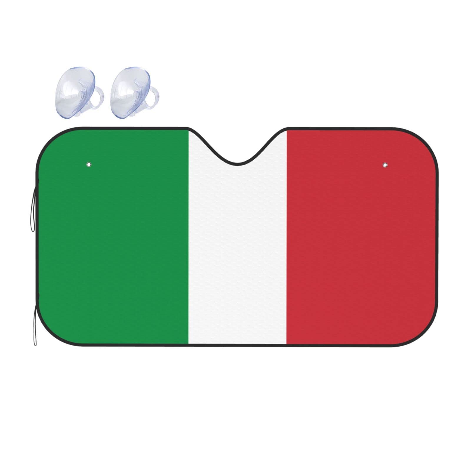 Auto Windschutz Sonnenschutz Italien Flagge Windschutzscheibe Abdeckung Schutz UV Eis Schnee Frostschutz für Auto SUV Allwetter von IUBBKI