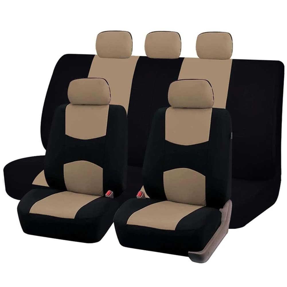 IUHYGUHGTFS Auto Stoff Sitzbezüge Set für Audi Q3 F3 2012-2025, Allwetter rutschfest Atmungsaktiv Schonbezug Set Sitzschoner Innenraum Zubehör,A/Beige IUHYGUHGTFS Auto Stoff Sitzbezüge Set für Audi Q3 F3 2012-2025, Allwetter rutschfest Atmungsaktiv Schonbezug Set Sitzschoner Innenraum Zubehör,A/Beige von IUHYGUHGTFS