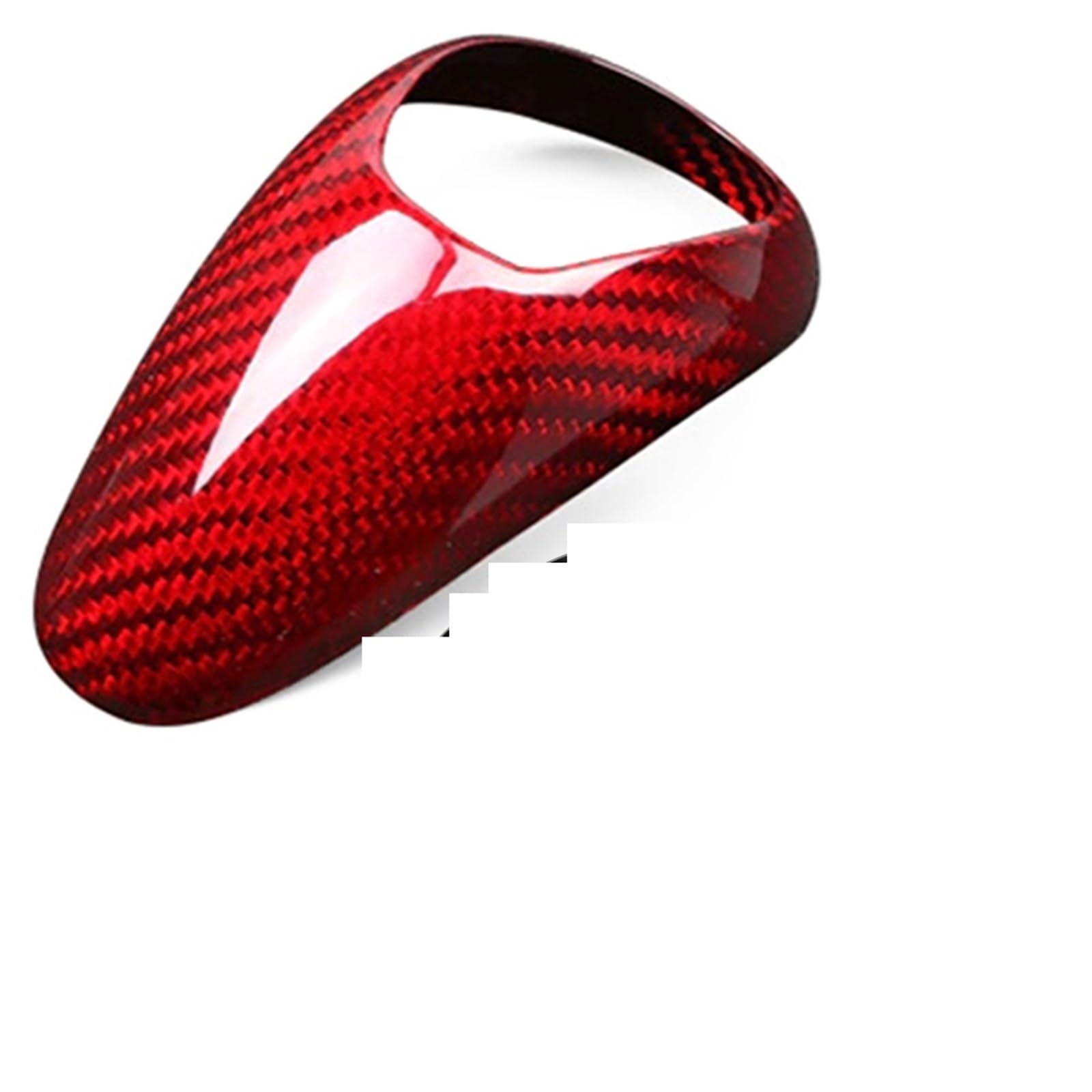 Für M3 M5 M6 Carbon Fiber Auto Innen Schaltknauf Abdeckung Aufkleber Trim Dekoriert Auto Schaltknauf(Red) von IUKMR