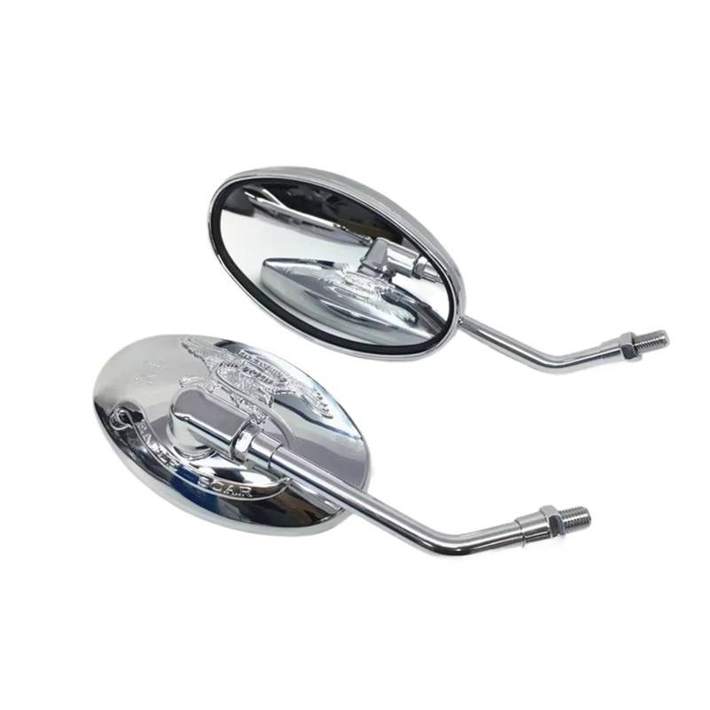 IUKMR Für Shadow VT1100 Für PCX 125 Für Rebel 500 Für Cafe Für Racer Motorrad Rückspiegel 8/10MM Universal Spiegel Motorrad Rückspiegel von IUKMR