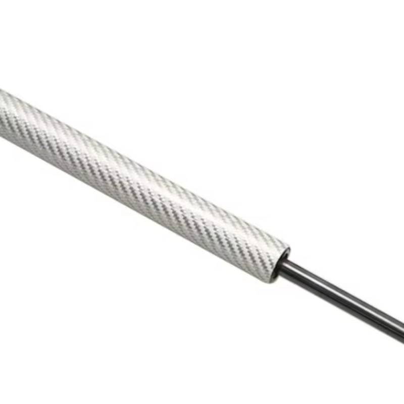 Motorhaubendämpfer Für VW Für Golf Mk8 2019-2022 Front Hood Bonnet Ändern Gas Strut Lift Unterstützung Stange Säule Prop Schock Dämpfer Strut Motorhauben Gasfeder(Silver Carbon Fiber) von IUKMR