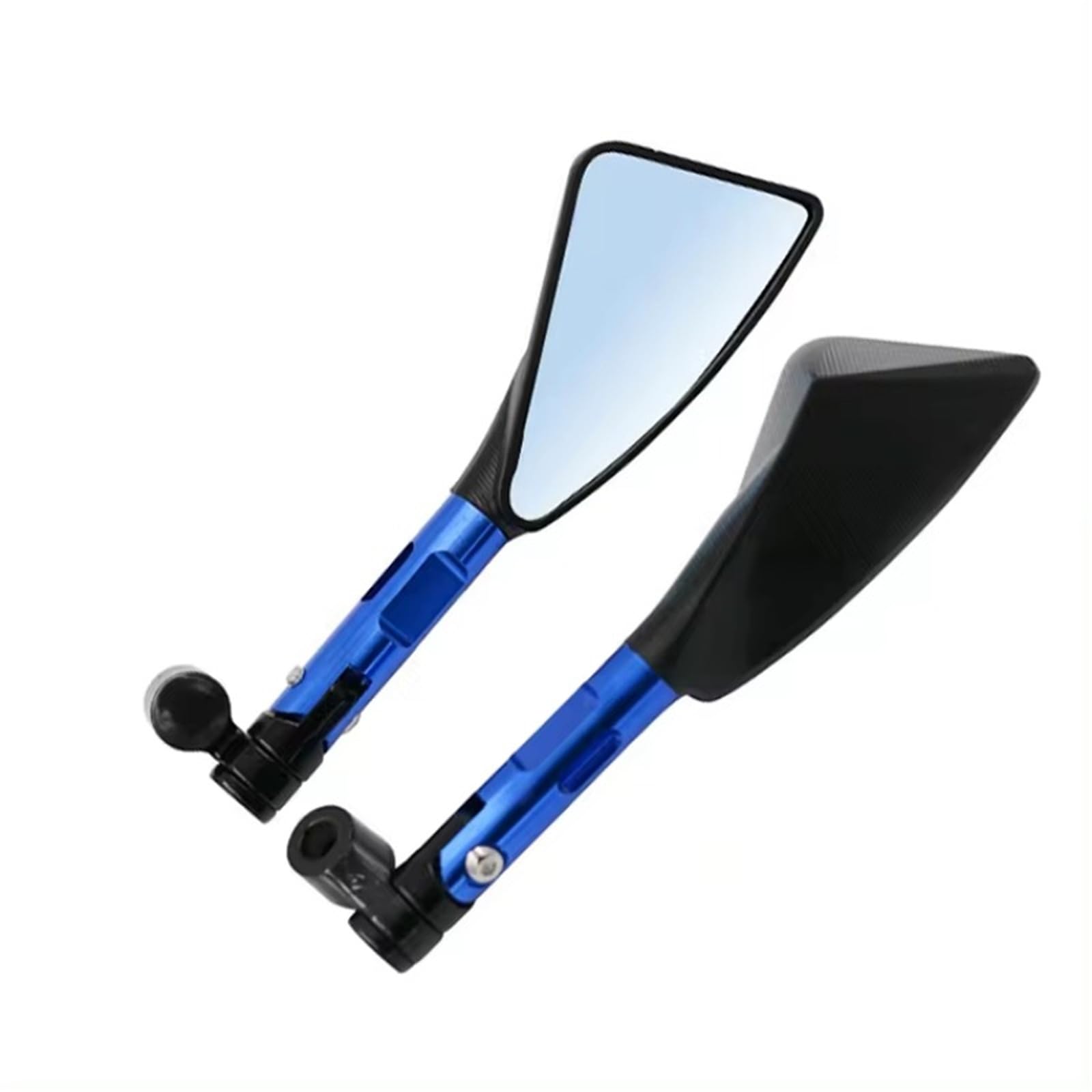Motorrad Seitenspiegel FÜR Gsxr 1000 K8 Universal Motorrad Spiegel CNC Aluminium Rearview Außenspiegel Motorrad Rückspiegel(Blue) von IUKMR