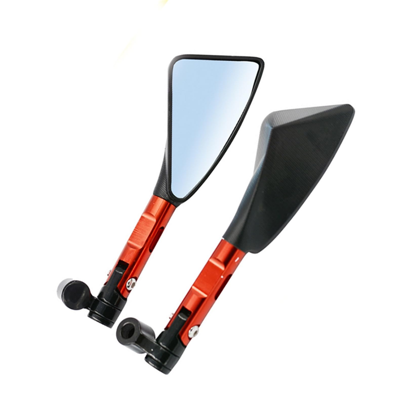 Motorrad Seitenspiegel FÜR Gsxr 1000 K8 Universal Motorrad Spiegel CNC Aluminium Rearview Außenspiegel Motorrad Rückspiegel(Red) von IUKMR