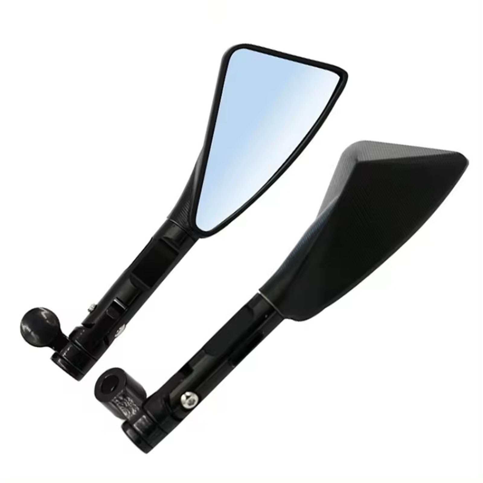 Motorrad Seitenspiegel FÜR Gsxr 1000 K8 Universal Motorrad Spiegel CNC Aluminium Rearview Außenspiegel Motorrad Rückspiegel(Schwarz) von IUKMR