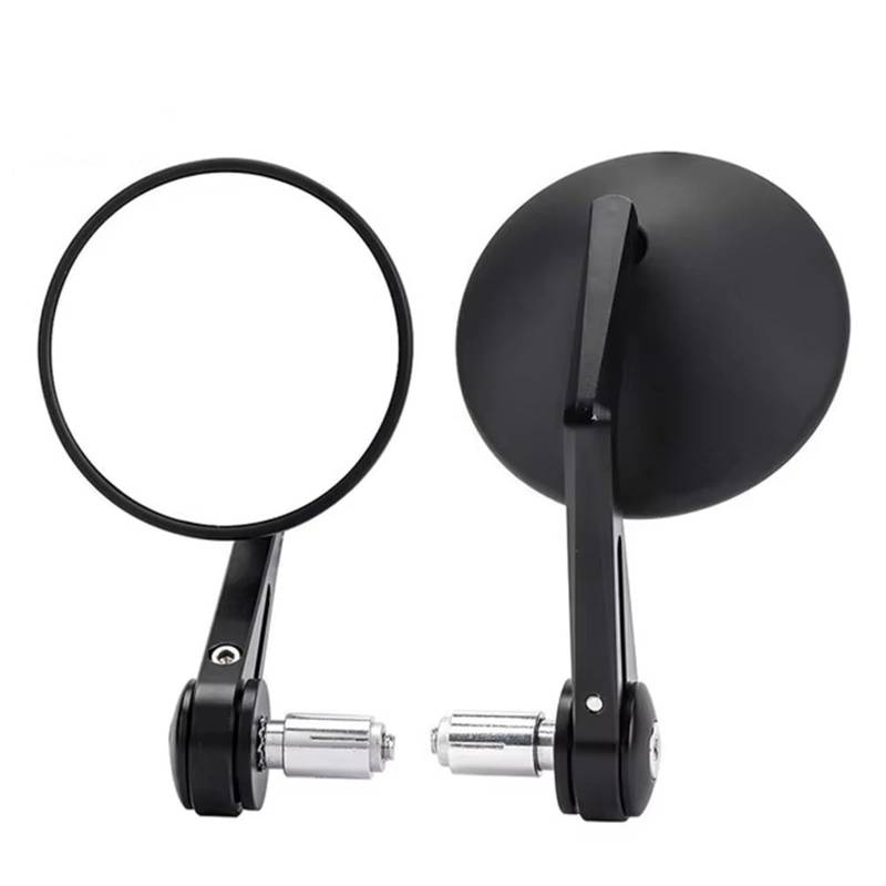 Motorrad Seitenspiegel Für CB1000R CB650 Für CB500F Motorrad Lenker Spiegel 7/8'' 22mm Bar End Spiegel Rückspiegel Motorrad Rückspiegel(Round Mirror) von IUKMR