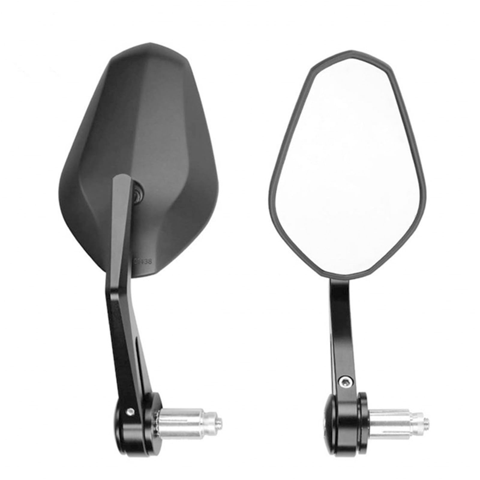 Motorrad Seitenspiegel Für CB1000R CB650 Für CB500F Motorrad Lenker Spiegel 7/8'' 22mm Bar End Spiegel Rückspiegel Motorrad Rückspiegel(Square Mirror) von IUKMR