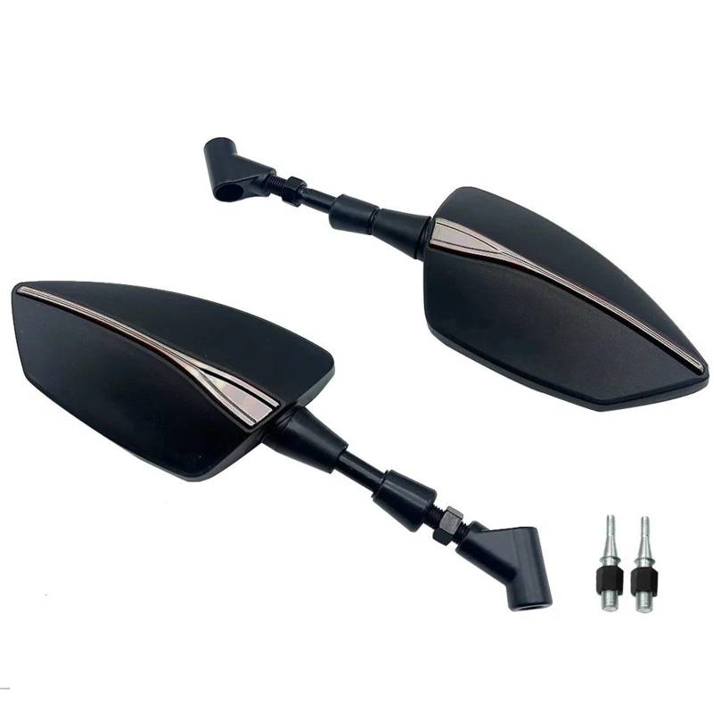 Motorrad Seitenspiegel Für F900R Für F900XR F900 RF 900 XR 2020-2022 8mm 10mm Universal Motorrad Rückspiegel Rückspiegel Seite Spiegel Motorrad Rückspiegel(Style B: Silver) von IUKMR