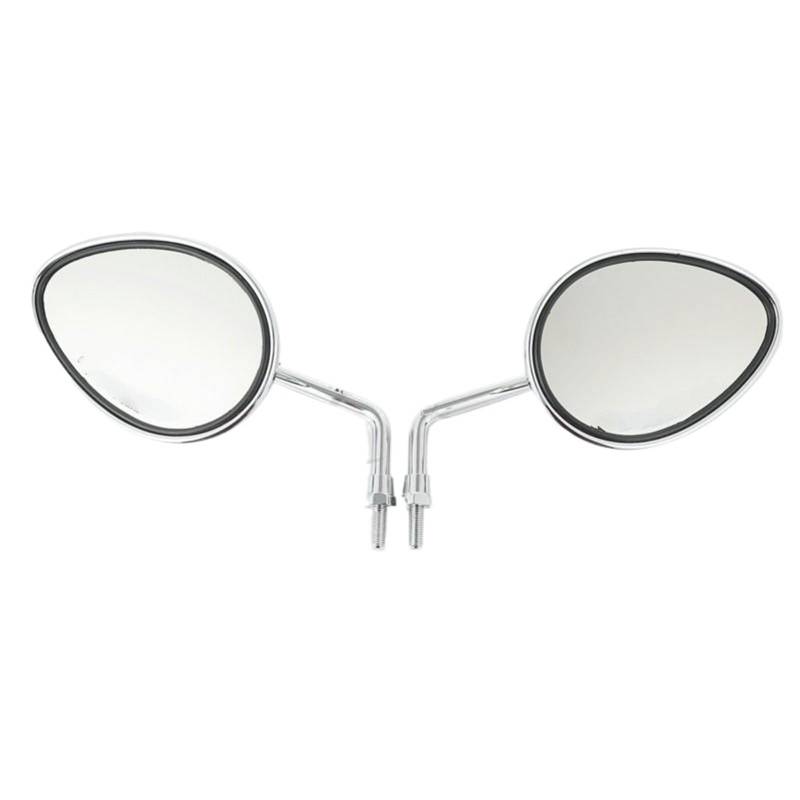 Motorrad Seitenspiegel Für Indian Für Chief Für Classic Für Chieftain Für Vintage 14-20 Für Roadmaster Für Scout 25-20 Motorrad 10mm Rückspiegel Motorrad Rückspiegel(Chrome) von IUKMR