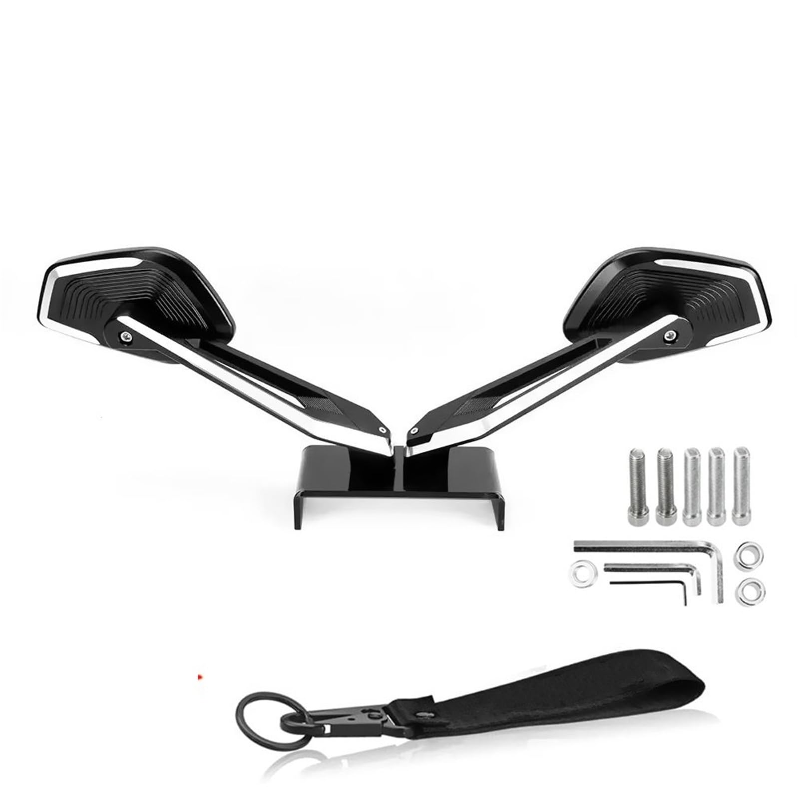 Motorrad Seitenspiegel Für Motorrad Für R1300GS Für R1200GS LC Für ADVENTUER Für R1250GS 1250 Motorrad Seitenspiegel Rückspiegel Motorrad Rückspiegel(CNC Parts) von IUKMR