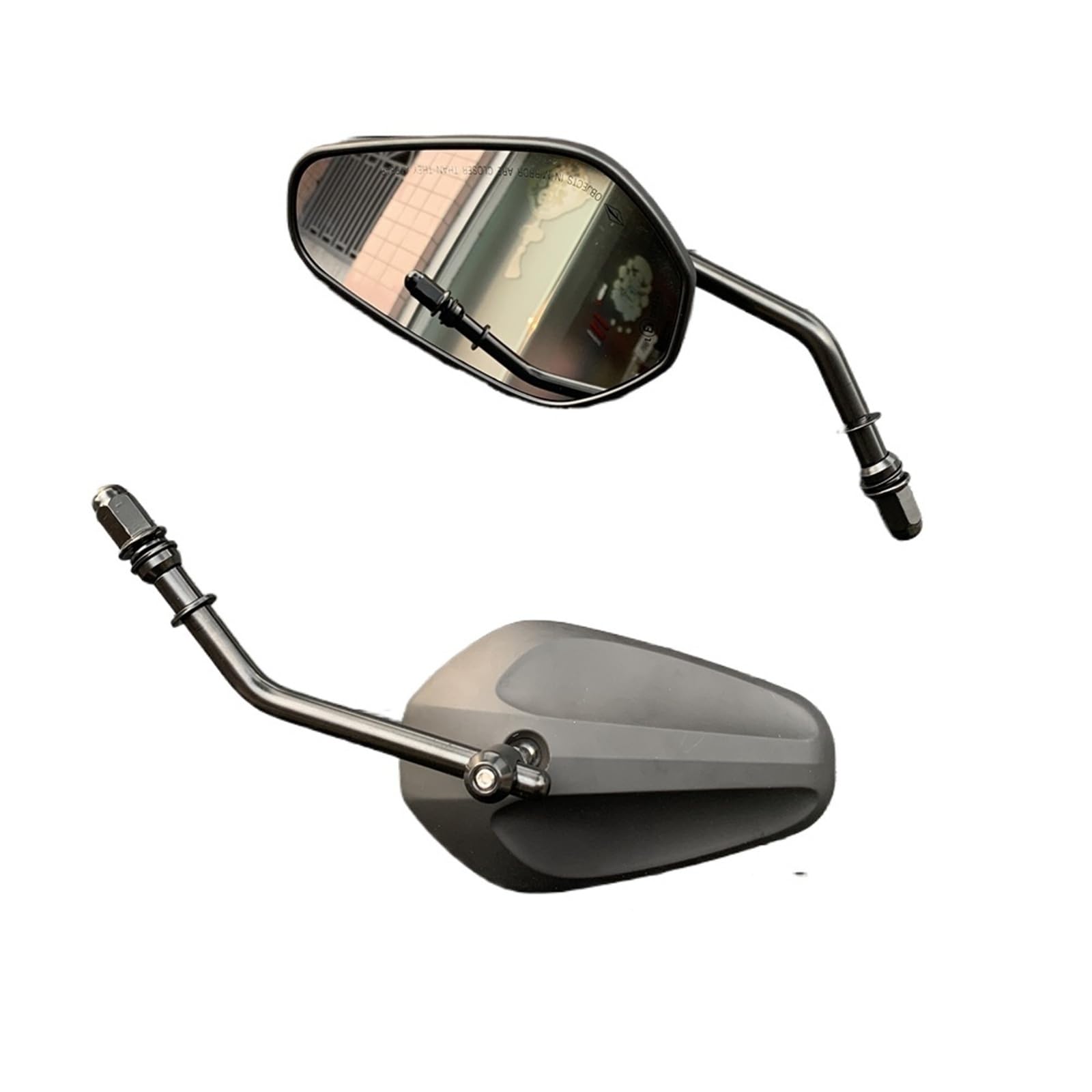 Motorrad Seitenspiegel Für Touring Für Sportster 883 Für Straße Für Fatboy Für Softail Für Straße Für Glide Für Dyna Motorrad Rückseitenspiegel Rückspiegel Motorrad Rückspiegel(B) von IUKMR