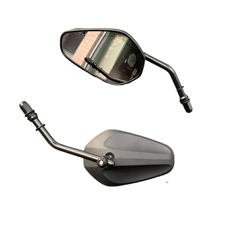 Motorrad Seitenspiegel Für Touring Für Sportster 883 Für Straße Für Fatboy Für Softail Für Straße Für Glide Für Dyna Motorrad Rückseitenspiegel Rückspiegel Motorrad Rückspiegel(B) von IUKMR