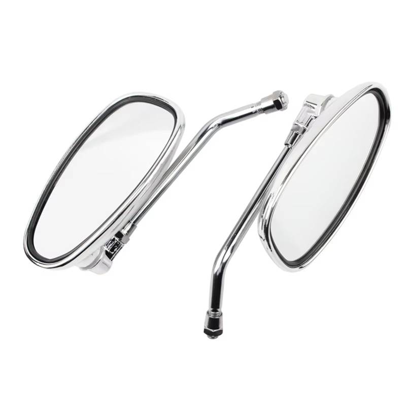 Motorrad Seitenspiegel Für Vmax Für Virago 535 Für V-Star 650 1100 1300 1 Paar Chrom Motorradspiegel Motorrad Rückspiegel Motorrad Rückspiegel von IUKMR
