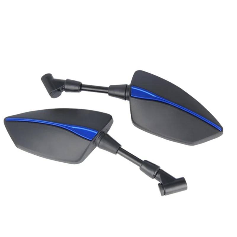 Motorrad Seitenspiegel Für XJ6 Für XJ6F Für XJ6N XJ 6 6F 6N Für Diversion 10mm Motorrad Rückspiegel Rückansicht Spiegel Seite Spiegel Motorrad Rückspiegel(NO Logo Blue) von IUKMR