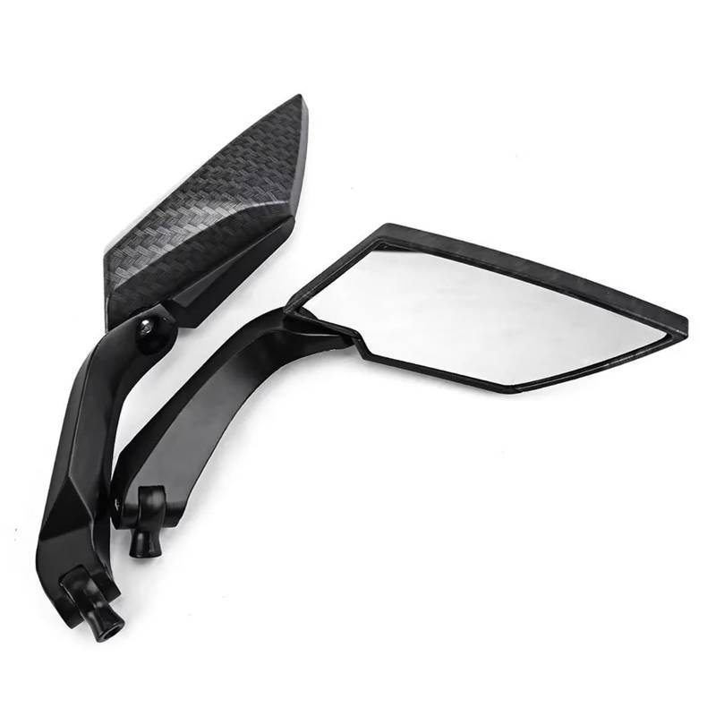 Motorrad Seitenspiegel Paar Coole Schlange Spiegel Muster Universal Ansicht Einstellbare Haut Hinten Seite Spiegel Roller Motorrad Motorrad Rückspiegel von IUKMR