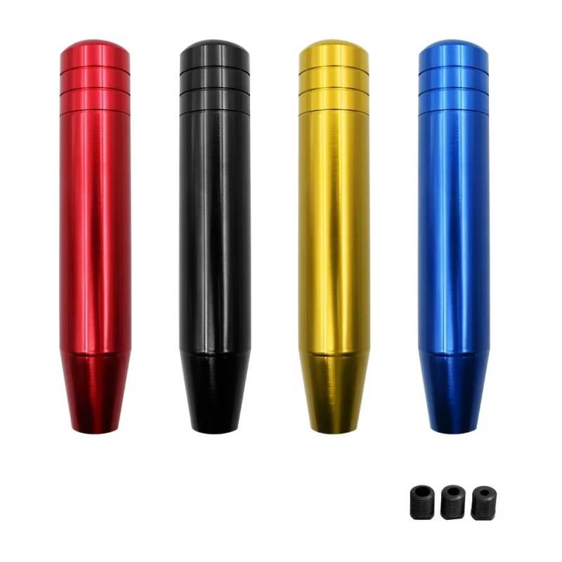 Schaltknauf 18 cm Auto Rot Farbe Schaltknauf Aluminium Hebel Shifter Stick Manuelle Getriebe Kopf Hebel Headball Knob Auto Schaltknauf(Blue) von IUKMR