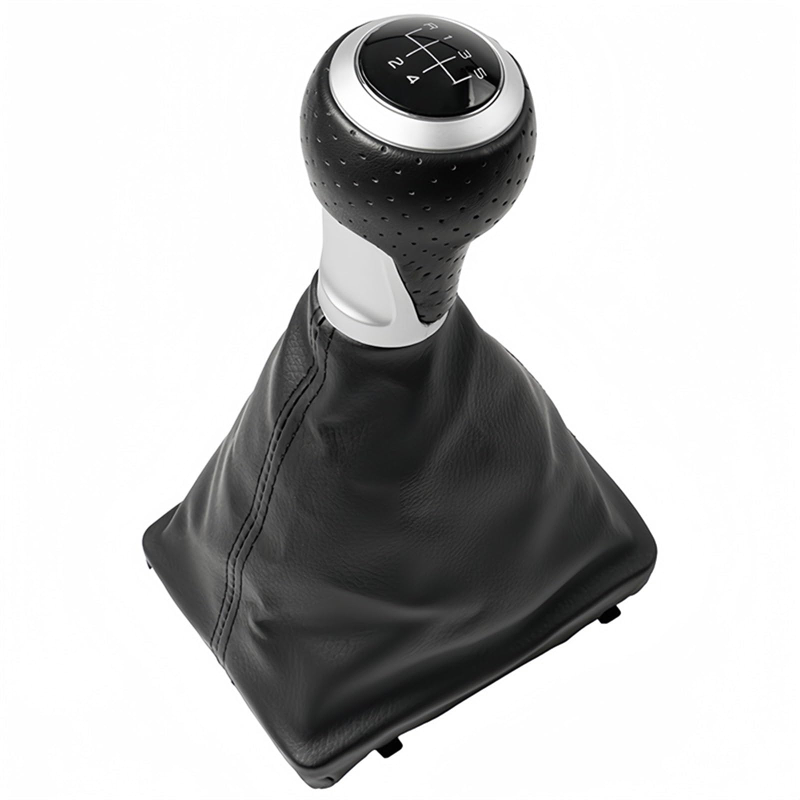 Schaltknauf Für A6 C6 2004-2012 5/6-Gang-Schaltknauf Griff Kopfhebel Stick Pen Pu-Leder Gamasche Boot Cover Case Auto Schaltknauf(B0545) von IUKMR