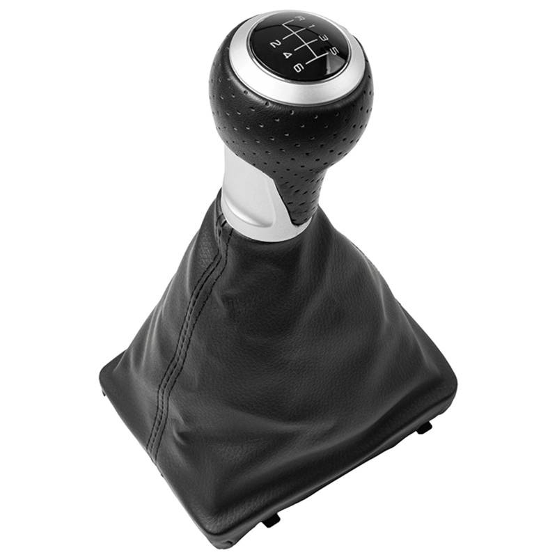 Schaltknauf Für A6 C6 2004-2012 5/6-Gang-Schaltknauf Griff Kopfhebel Stick Pen Pu-Leder Gamasche Boot Cover Case Auto Schaltknauf(B0546) von IUKMR