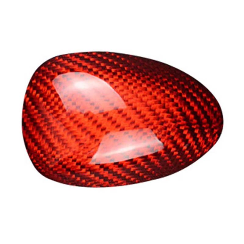Schaltknauf Für Cadillac Für ATS 2013 2014 2015 2016 2017 2018 2019 Schwarz/Rot Carbon Fiber Auto Schaltknauf Abdeckung Trim Auto Schaltknauf(Red) von IUKMR