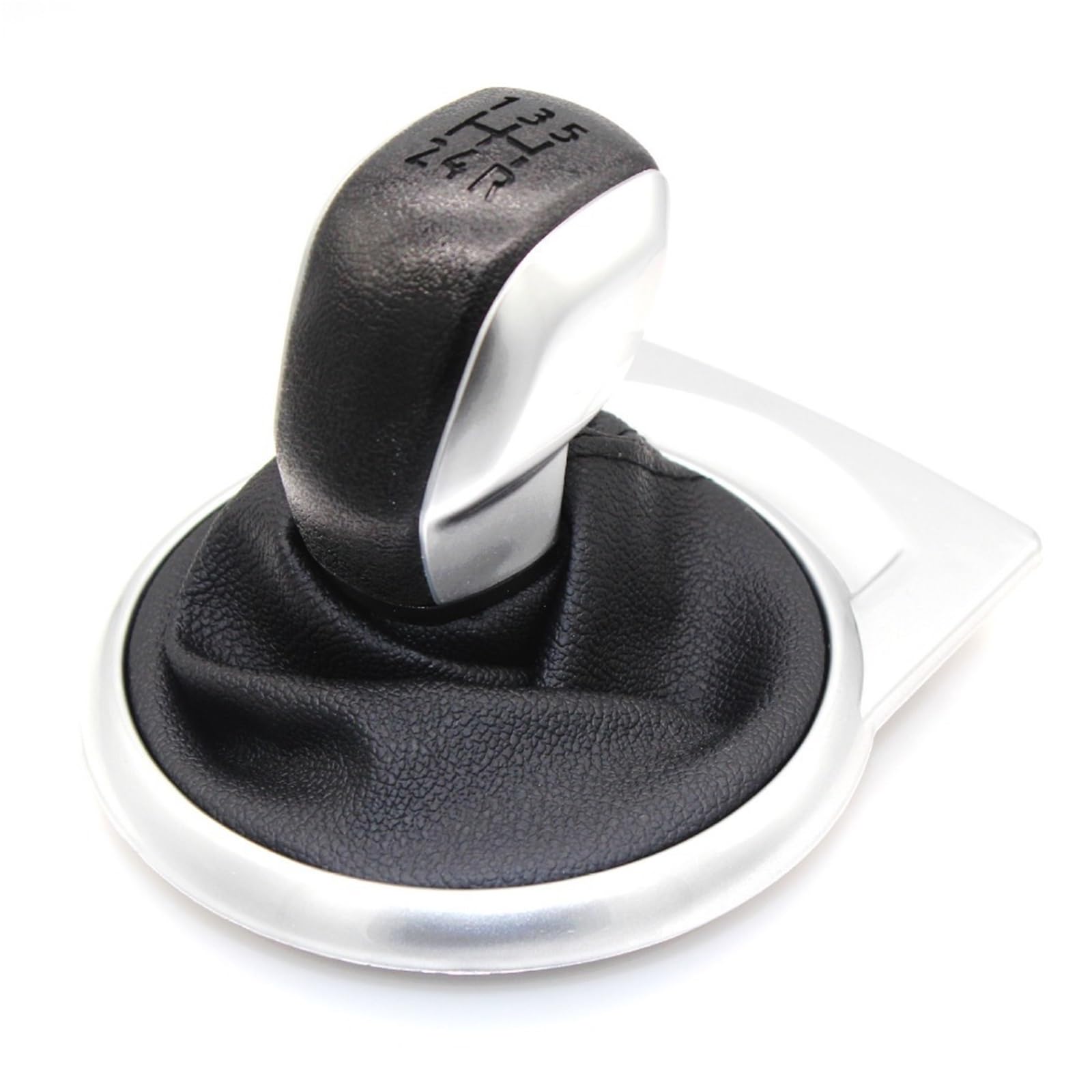 Schaltknauf Für Citroen C4 MK1 (2004-2008) Manueller Schaltknauf Schaltmanschette Gamasche Kofferraumdeckel Hebel Auto Schaltknauf(Silber) von IUKMR