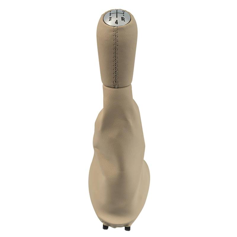 Schaltknauf Für Clio 2 II Für Megane 2 II Für Kangoo Auto Schaltknauf Stick Kopf Hebel Griff Staubdichte Abdeckung Fall Auto Schaltknauf(Chrome Beige) von IUKMR