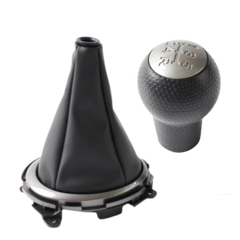 Schaltknauf Für FIT/Für Jazz 2009 2010 2011 2012 2013 2014 2015 Gamasche Boot Cover Case 5-Gang-Schalthebel Schaltknauf Handball Auto Schaltknauf(2piece) von IUKMR