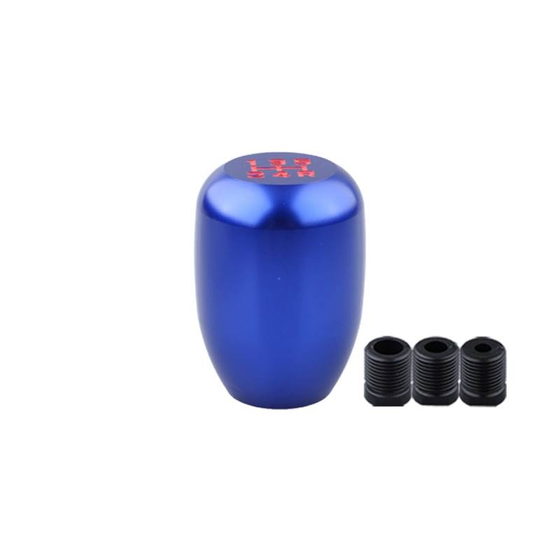 Schaltknauf Für Ford 5 6 Geschwindigkeit Auto Aluminium Manuelle Shifter Hebel Schaltknauf at MT Runde Form Knöpfe Auto Schaltknauf(Blue) von IUKMR