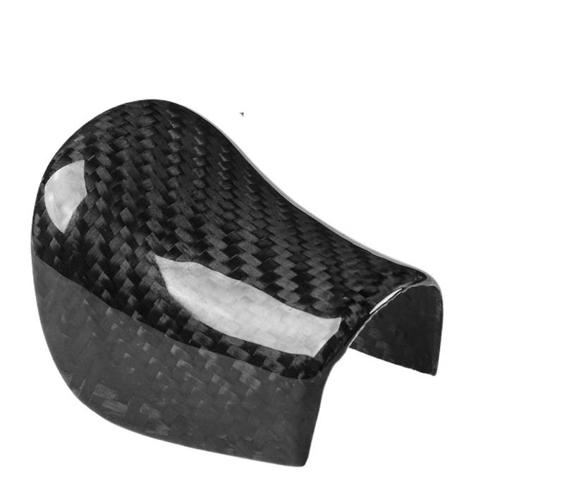 Schaltknauf Für Nissan Für GTR R35 2017 2018 2019 2020 2021 2022 Carbon Fiber Auto Konsole Schaltknauf Abdeckung Trim Dekoration Aufkleber Auto Schaltknauf(Schwarz) von IUKMR