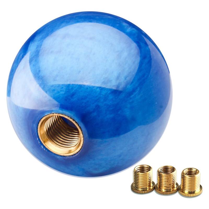 Schaltknauf Für Peugeot 106 206 306 406 107 207 307 407 5 6 Geschwindigkeit Auto Aluminium Schaltknauf Shifter Hebel Griff Stick at MT Auto Schaltknauf(Blue) von IUKMR