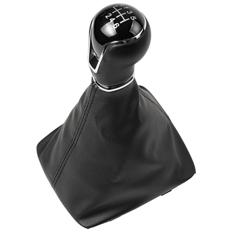 Schaltknauf Für Seat Für Leon III 3 MK3 2012-2020 Manueller 5/6-Gang-Schaltknaufkopfhebel-Stick-Stift-Ledergamaschen-Kofferraumabdeckung Auto Schaltknauf(B0528) von IUKMR