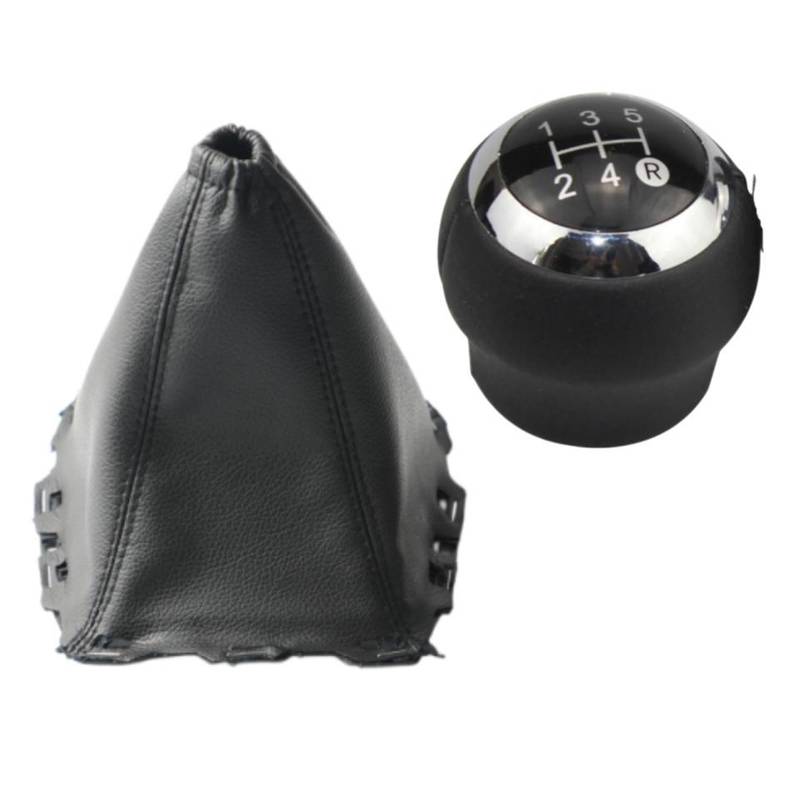 Schaltknauf Für Toyota Für Avensis III T27 2008-2015 5/6 Geschwindigkeit Schaltknauf Stift Stick Leder Schalthebel Gamasche Boot Abdeckung Auto Schaltknauf(5 Speed Black 2piece) von IUKMR