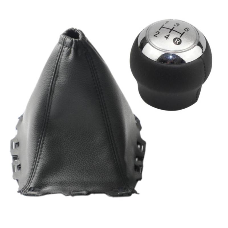 Schaltknauf Für Toyota Für Avensis III T27 2008-2015 5/6 Geschwindigkeit Schaltknauf Stift Stick Leder Schalthebel Gamasche Boot Abdeckung Auto Schaltknauf(5 Speed Silver 2piece) von IUKMR