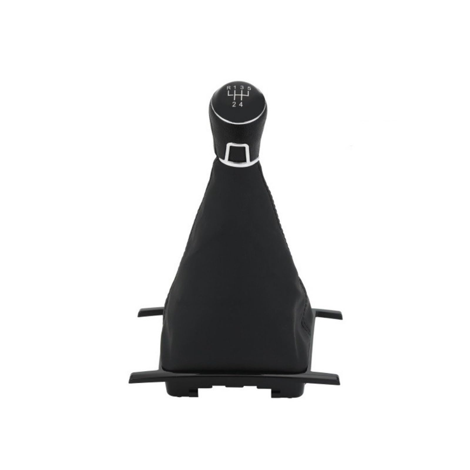 Schaltknauf Für VW Für Amarok 2010-2022 Manueller 5/6-Gang-Hebelstock mit Lederstiefel-Auto-Schaltknauf Auto Schaltknauf(5 Speed Plastic) von IUKMR