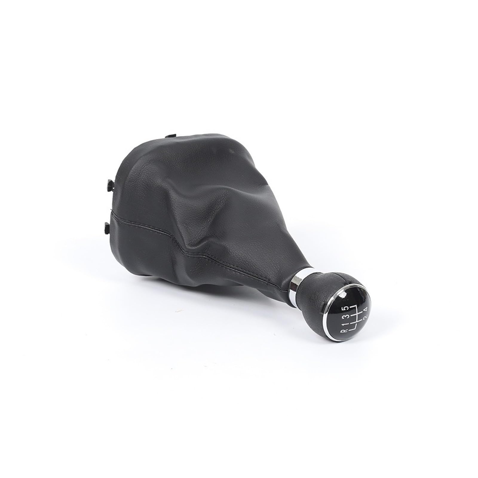 Schaltknauf Für VW Für Caddy 2 II MK2 Für Touran Schaltknauf Hebel Stick Boot Abdeckung Schwarz 2004 2005 2006 2007 2008 2009 Auto Schaltknauf(5 Speed) von IUKMR
