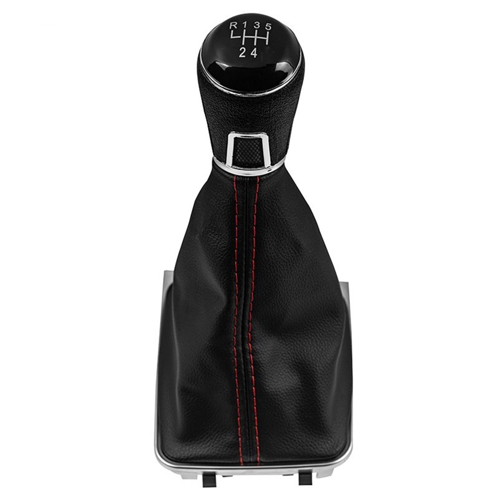 Schaltknauf Für VW Für Golf 7 A7 MK7 Für GTI Für GTD 2013-2018 5/6-Gang-Schaltknauf Griff Gamasche Kofferraumabdeckung Auto Schaltknauf(5 Speed Case A) von IUKMR