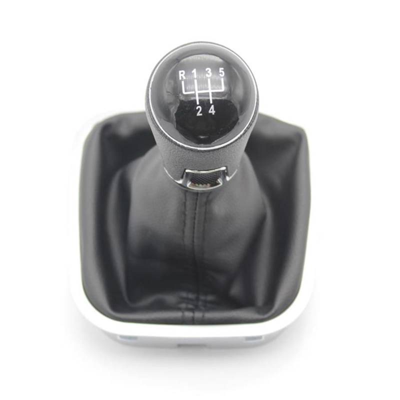 Schaltknauf Für VW Für Polo 6R 6C Für Limousine Fließheck 2011-2017 5-Gang-Schalthebel Schaltknauf PU-Ledermanschette 6R0711113 Auto Schaltknauf(Gear knob -typ3) von IUKMR