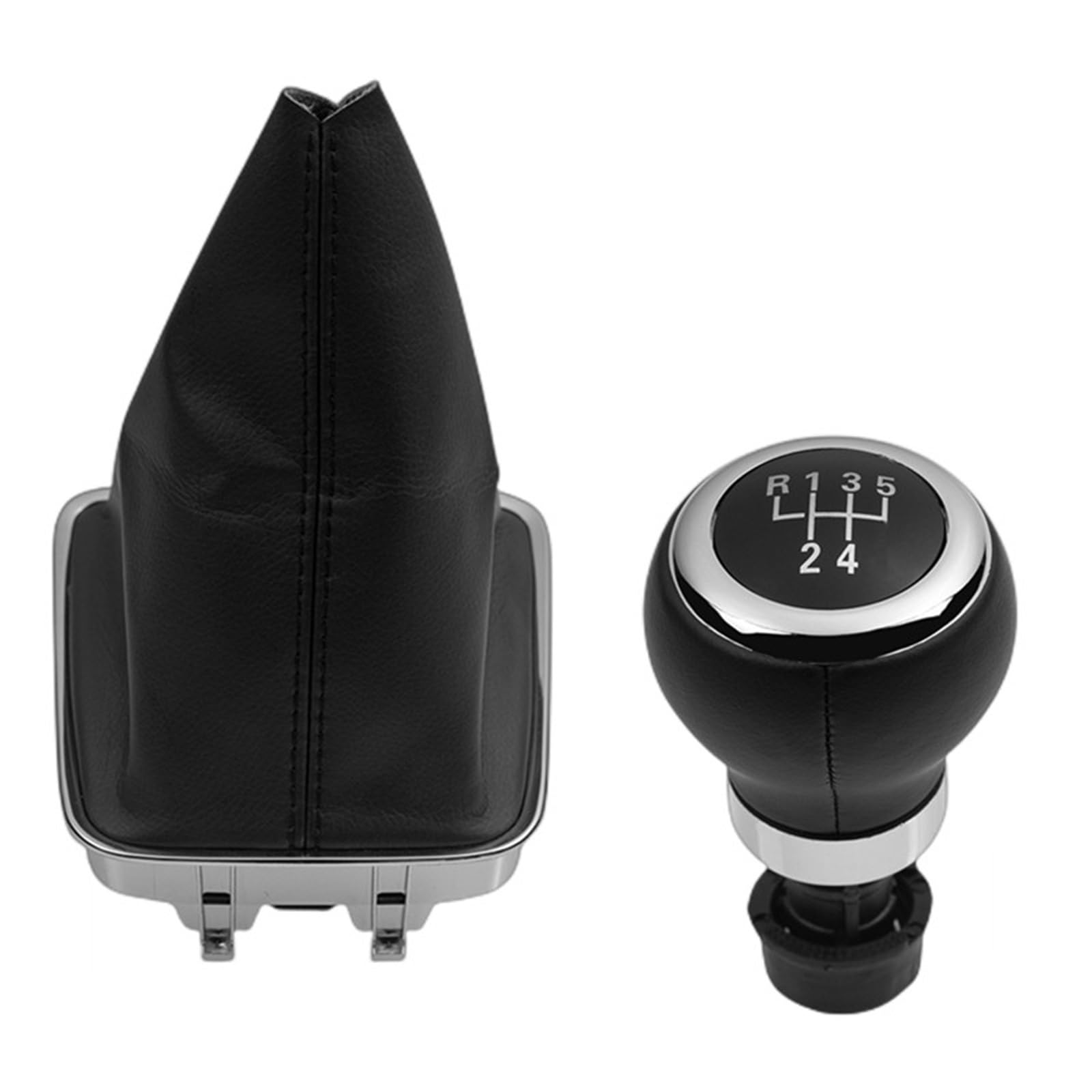 Schaltknauf Für VW Für Tiguan 5N 2007 2008 2009 2010 2011 5/6 Geschwindigkeit Schaltknauf Kopf Stick Hebel Shifter Gamasche Boot Abdeckung Auto Schaltknauf(5 Speed) von IUKMR