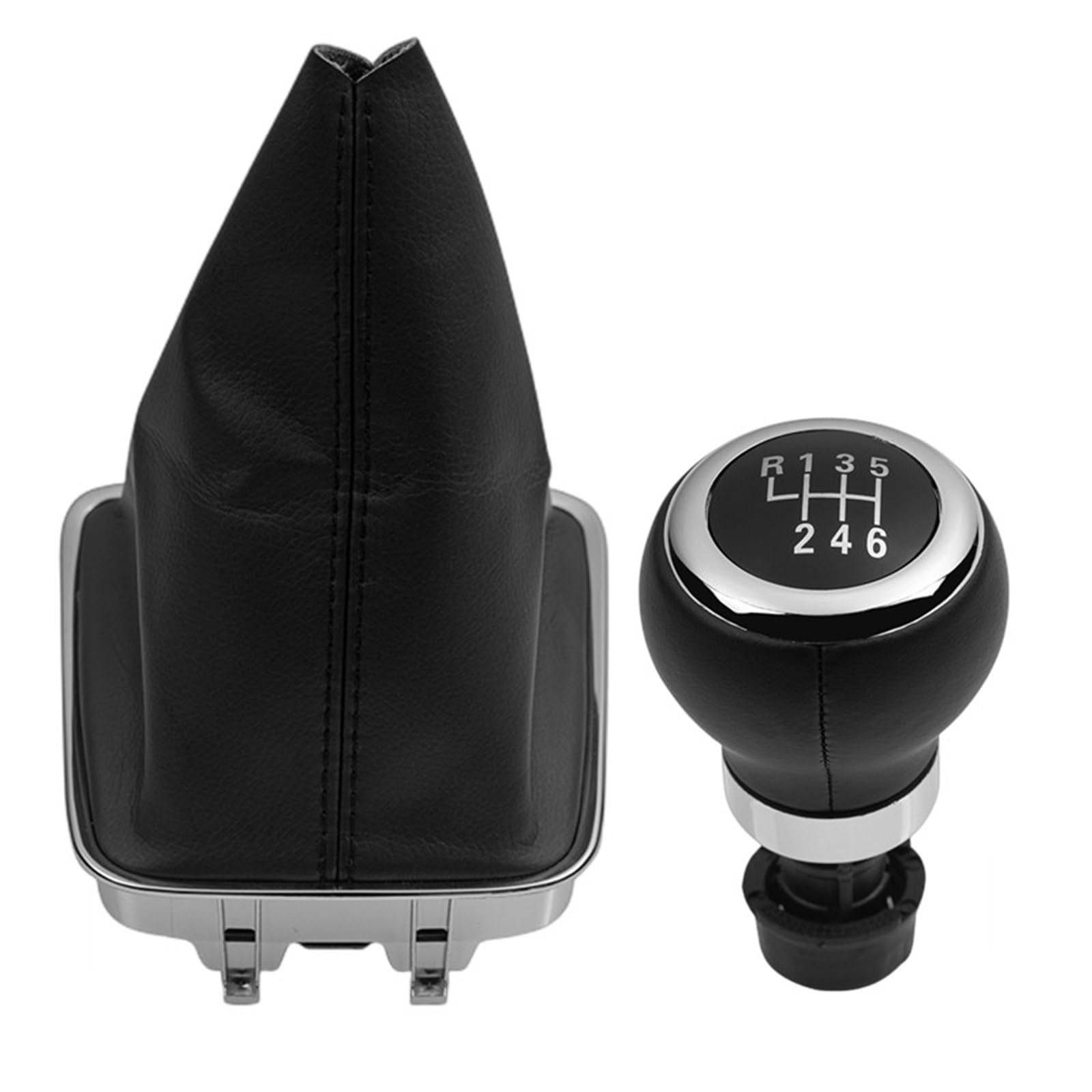 Schaltknauf Für VW Für Tiguan 5N 2007 2008 2009 2010 2011 5/6 Geschwindigkeit Schaltknauf Kopf Stick Hebel Shifter Gamasche Boot Abdeckung Auto Schaltknauf(6 Speed) von IUKMR