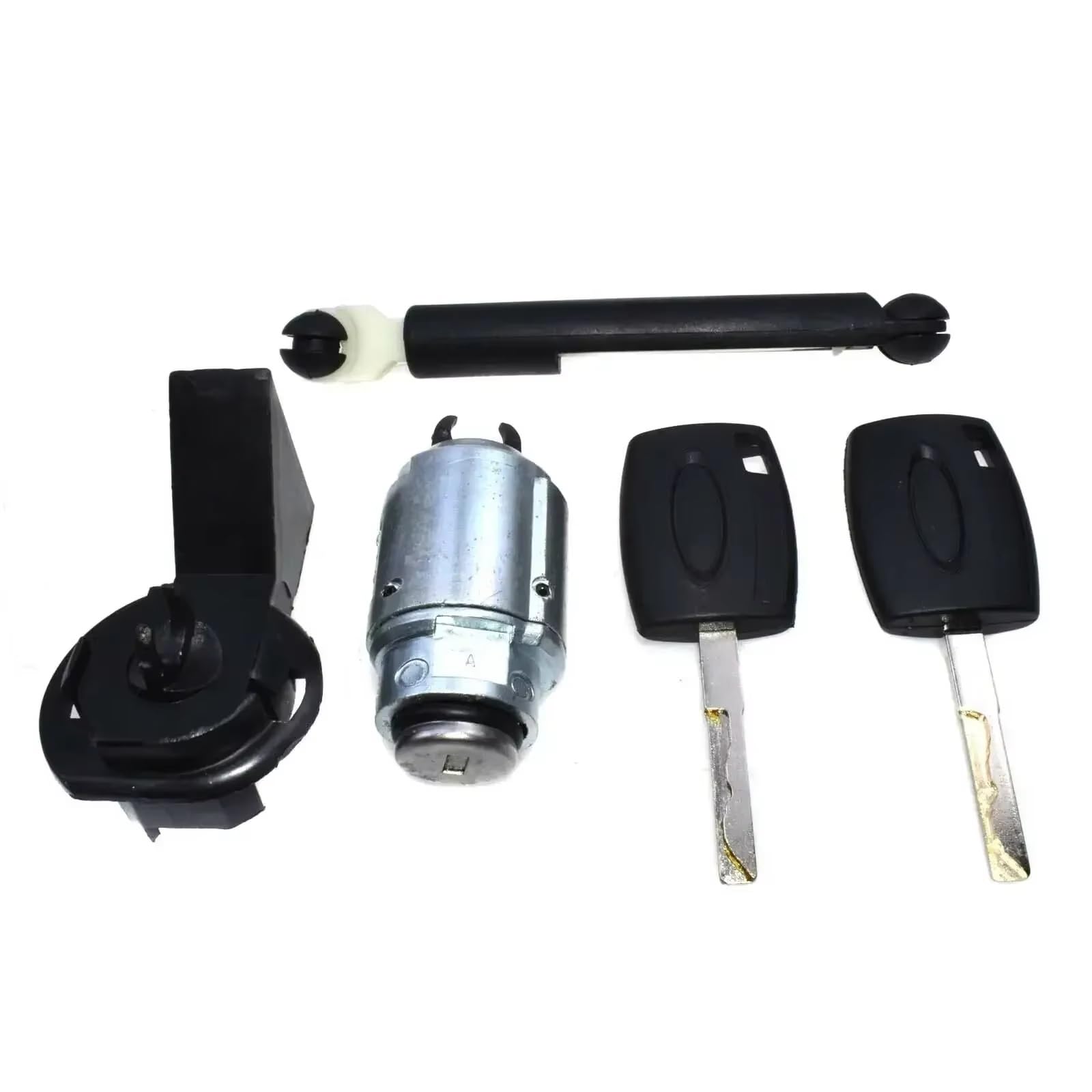 Stellmotor Türschloss Für Ford Für Focus II 2005-2014 4M5AA2205 0BN 1355231 Ganze Schloss Set Zylinder Zündung Tür Motorhaube Schloss Car Türschloss(Key Set a) von IUKMR