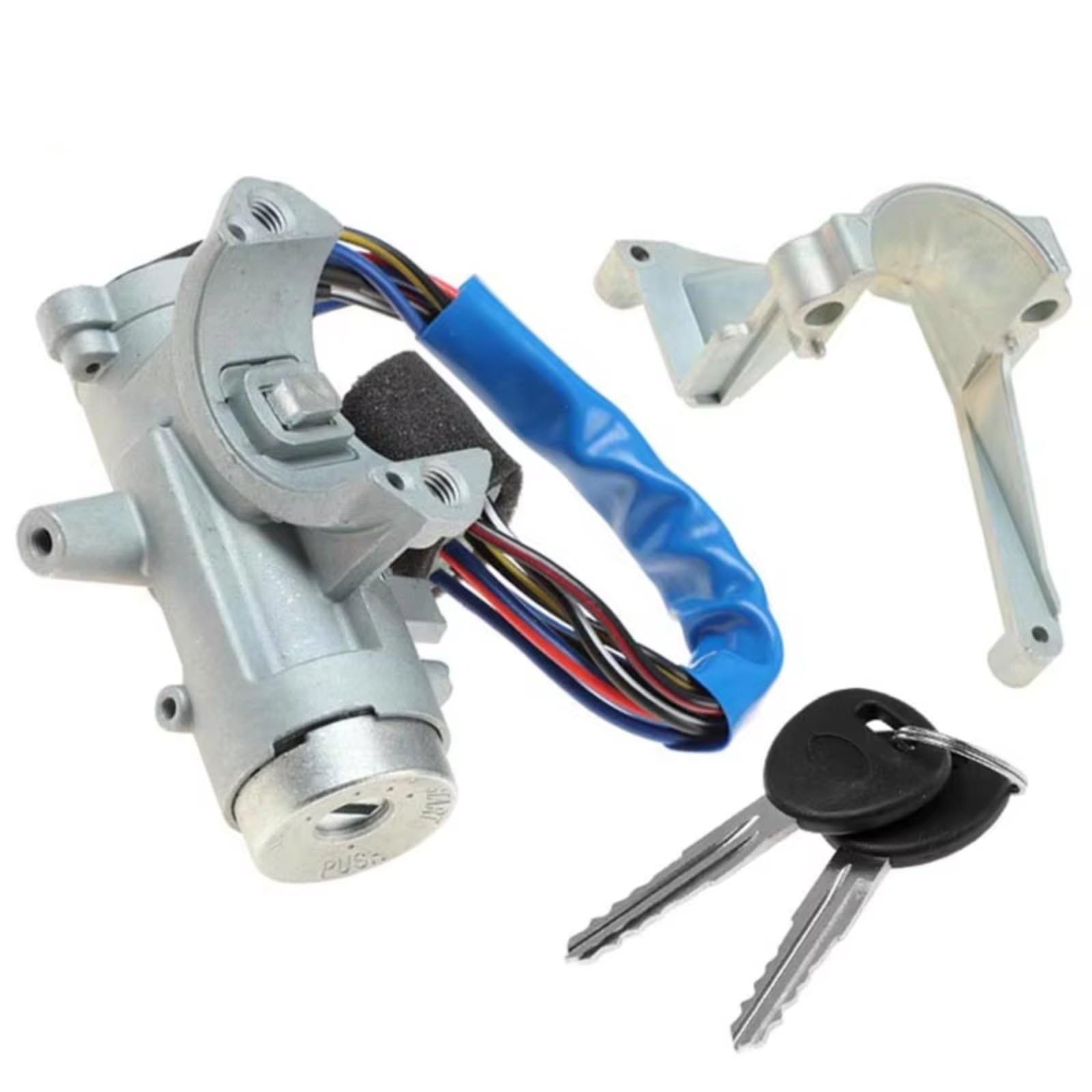 Stellmotor Türschloss Für Hyundai Für Accent 2001-2005 8190022A43 Zündschloss Zylinder Schalter Montage W 2-Tasten Auto 81900-22A43 81900-25A50 Car Türschloss von IUKMR