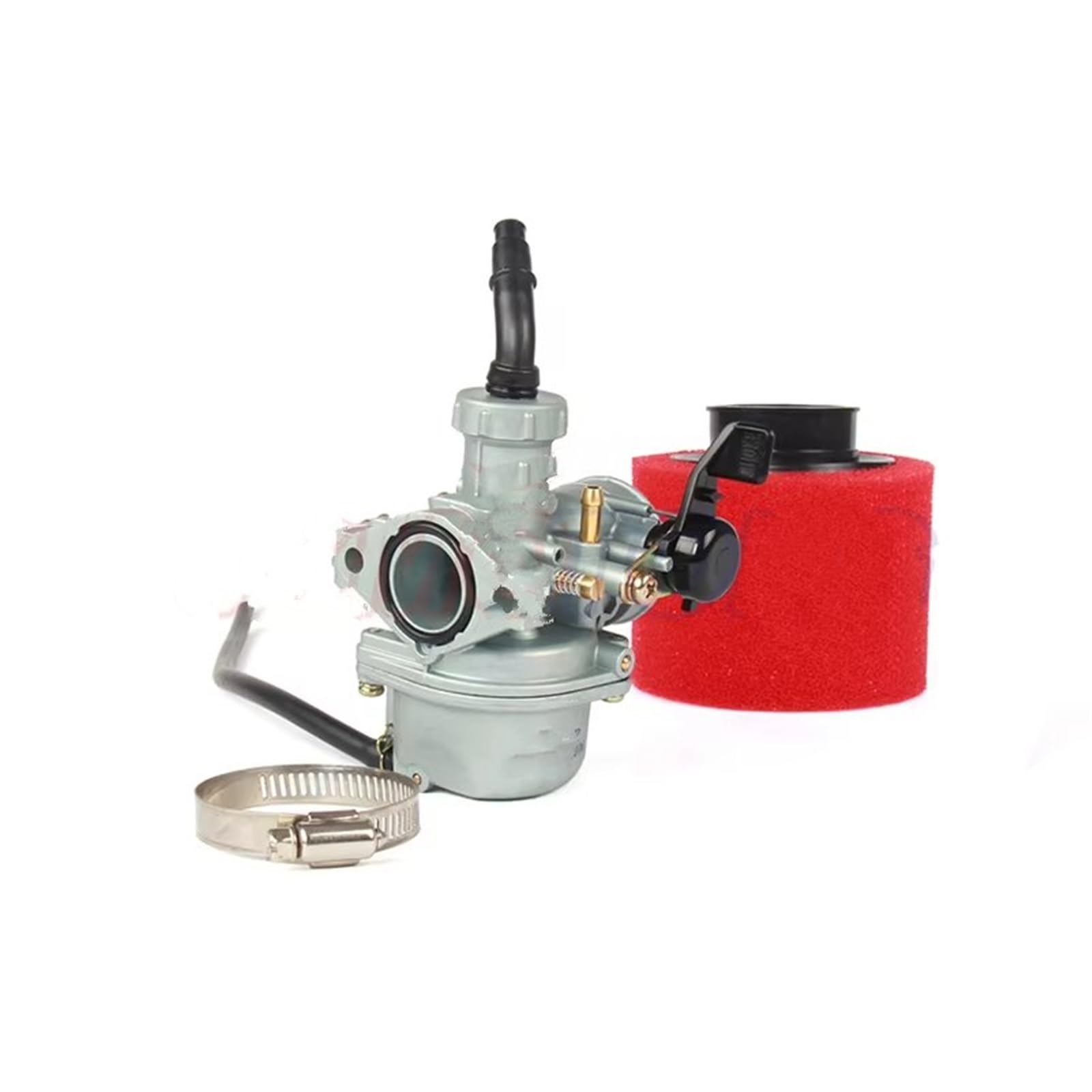 Vergaser Motor PZ22 22 mm Vergaser und 38 mm Luftfilter für 125 cc Dirt/Pit Bikes Monkey Bikes für ATV Motorrad Carb(Car with red) von IUKMR