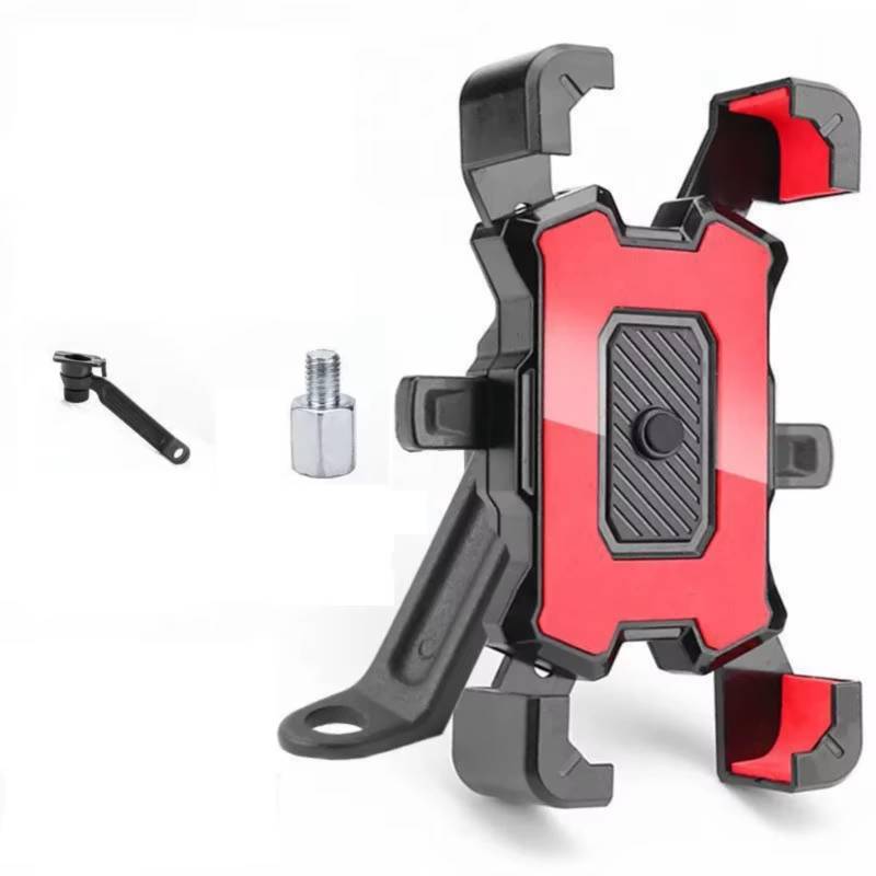 Handyhalterung Fahrrad 360 ° drehbare Telefonhalter für Mountainbike Moto Motorrad Ständer Halterung Handyhalter Fahrrad(1PC-Red Style 2) von IUKMRT