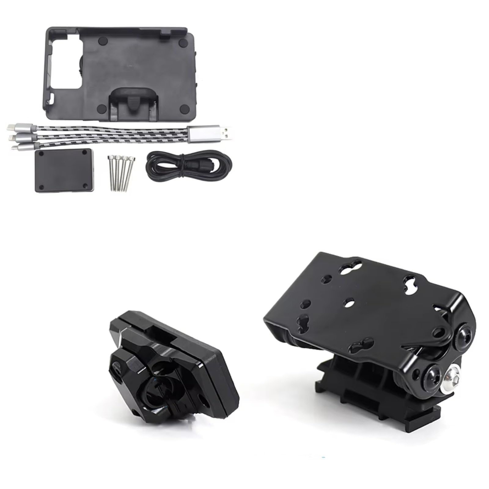 Handyhalterung Fahrrad Für Benelli Für TRK 502 X 502X ABS 2017-2022 13/16mm GPS Querlatte Navigation Halterung Handyhalter Fahrrad(Set) von IUKMRT