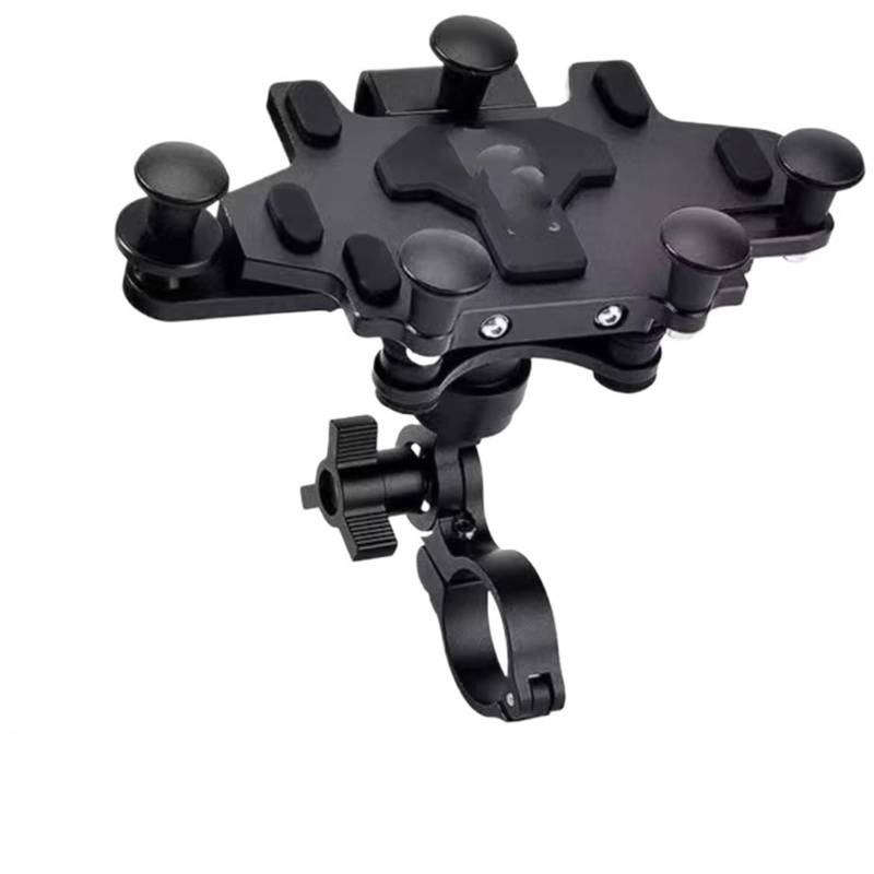 Handyhalterung Fahrrad Für Motorrad 2024 Verbesserte Legierung Dreh Einstellung Handy Navigation Halterung Handyhalter Fahrrad(H96 Black) von IUKMRT